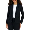 Kasper Petites Womens Office Formal One-button Blazer In Black
