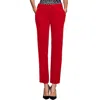Kasper Petites Womens Mid-rise Ankle Straight Leg Pants