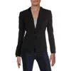 Kasper Petites Womens Office Formal One-button Blazer In Black