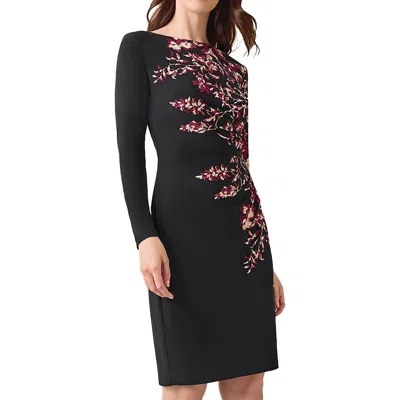 Kasper Petites Womens Printed Polyester Sheath Dress In Multi