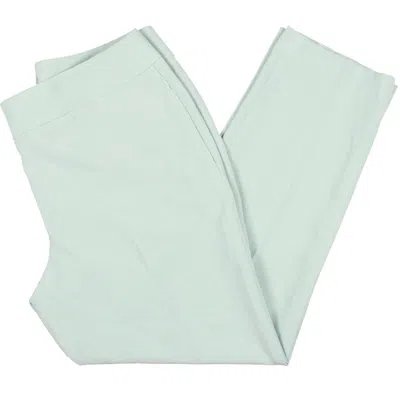 Kasper Petites Womens Slim Business Straight Leg Pants In Blue