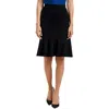 Kasper Petites Womens Solid Viscose Pencil Skirt