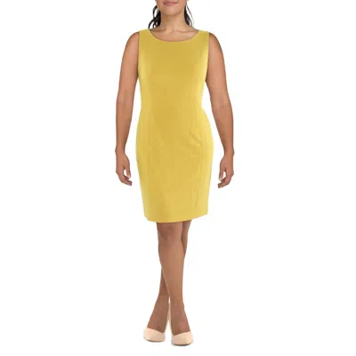 Kasper Petites Womens Zipper Manmade Fit & Flare Dress