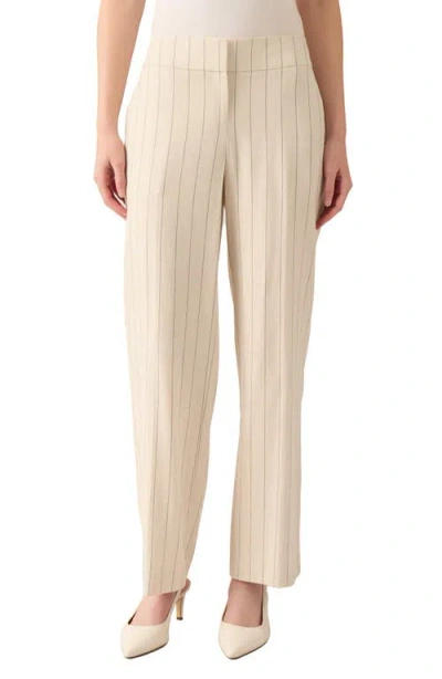 Kasper Pinstripe Wide Leg Pants