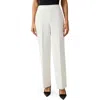 Kasper Pleat Front Straight Leg Pants In Vanilla Ice