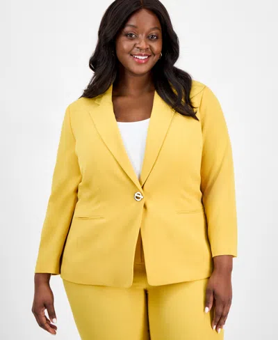 Kasper Women's Toggle Jacket, Regular & Petite In Butterscotch