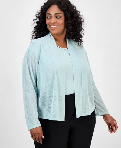 Kasper Plus Size Onion-skin Jacket