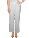 Kasper Plus Womens Elastic Pull On Capri Pants In Multi