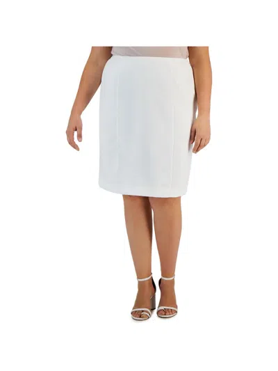 Kasper Plus Womens Knee-length Workwear Pencil Skirt In Multi