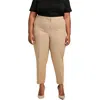 Kasper Plus Womens Mid-rise Stretch Straight Leg Pants