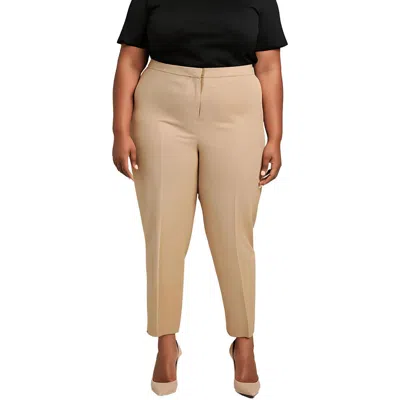 Kasper Plus Womens Mid-rise Stretch Straight Leg Pants