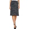 Kasper Plus Womens Polka Dot Polyester Midi Skirt