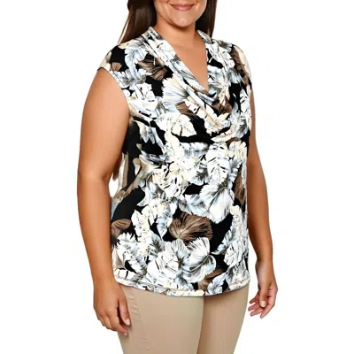 KASPER PLUS WOMENS PRINTED POLYESTER SHELL