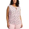 Kasper Plus Womens Printed Polyester Shell In Multi
