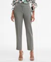 Kasper Press-pleat Fly-front Pants, Regular & Petite Sizes