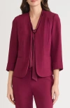 Kasper Princess Seam Jacket In Brown