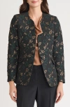 Kasper Print One-button Blazer In Multi