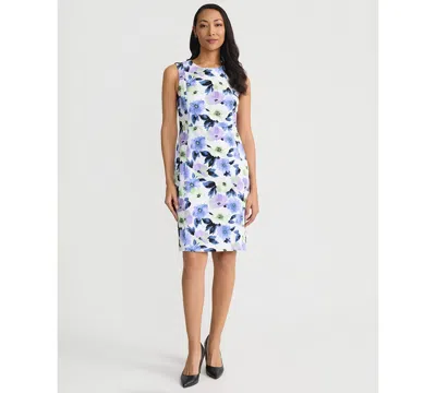 Kasper Prncs Seam Sheath Spring In White