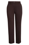 Kasper Pull-on Trouser Pants In Brown