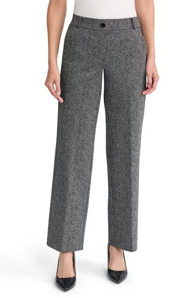 Kasper Pull-on Wide Leg Pants In Gray