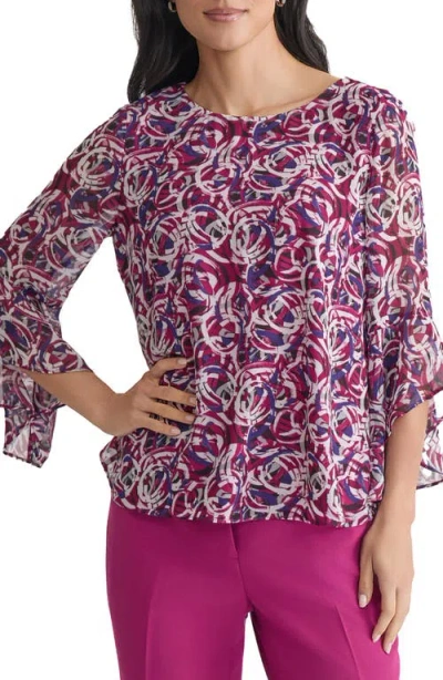 Kasper Ruffle Sleeve Top