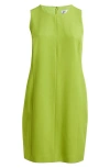 Kasper Seamed Sleeveless Sheath Dress In Kiwi