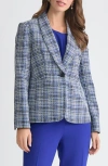 Kasper Shawl Collar Blazer In Blue