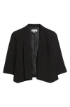 Kasper Shawl Collar Open Front Jacket In Black