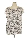 Kasper Short Sleeve Blouse In Multi