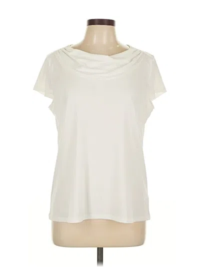 Pre-owned Kasper Short Sleeve T-shirt In White