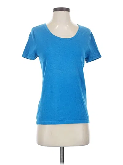 Pre-owned Kasper Short Sleeve T-shirt In Blue