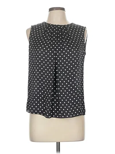 Pre-owned Kasper Sleeveless Blouse In Black