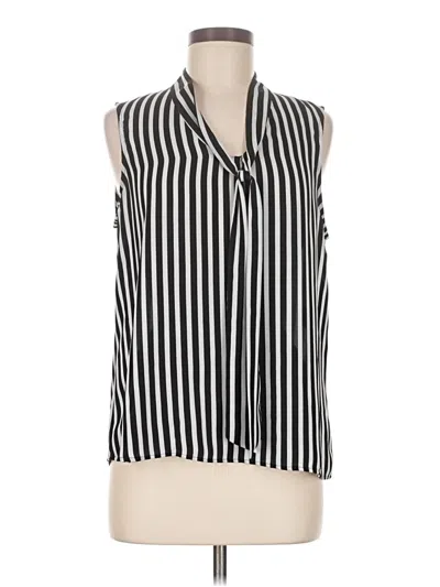 Pre-owned Kasper Sleeveless Blouse In Black