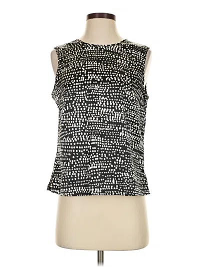 Pre-owned Kasper Sleeveless Blouse In Black