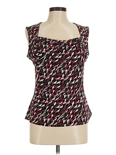 Pre-owned Kasper Sleeveless Blouse In Black