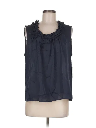 Pre-owned Kasper Sleeveless Blouse In Blue