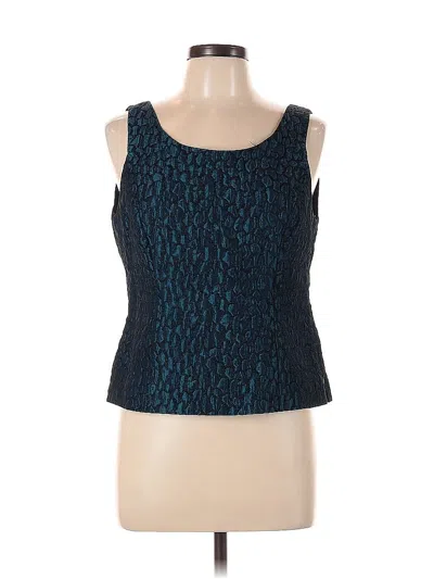 Pre-owned Kasper Sleeveless Blouse In Blue