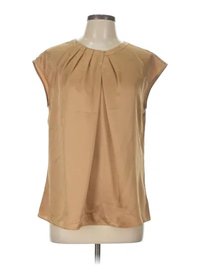 Pre-owned Kasper Sleeveless Blouse In Brown