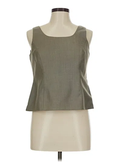 Pre-owned Kasper Sleeveless Blouse In Gray