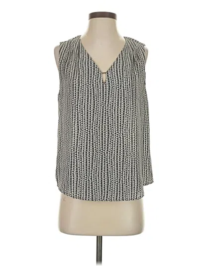 Pre-owned Kasper Sleeveless Blouse In Gray