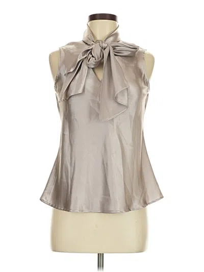 Pre-owned Kasper Sleeveless Blouse In Gray