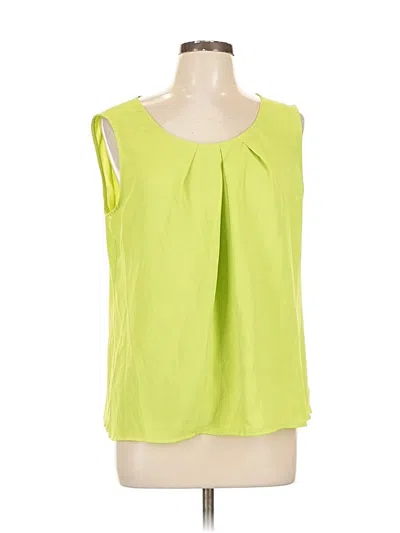 Pre-owned Kasper Sleeveless Blouse In Green