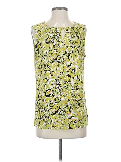 Pre-owned Kasper Sleeveless Blouse In Green