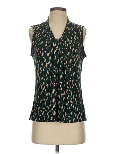 Pre-owned Kasper Sleeveless Blouse In Green