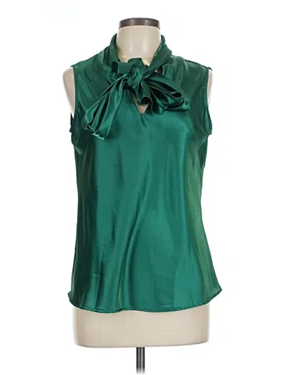 Pre-owned Kasper Sleeveless Blouse In Green