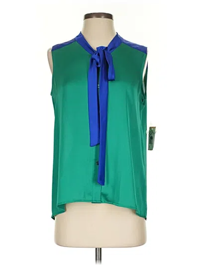 Kasper Sleeveless Blouse In Green
