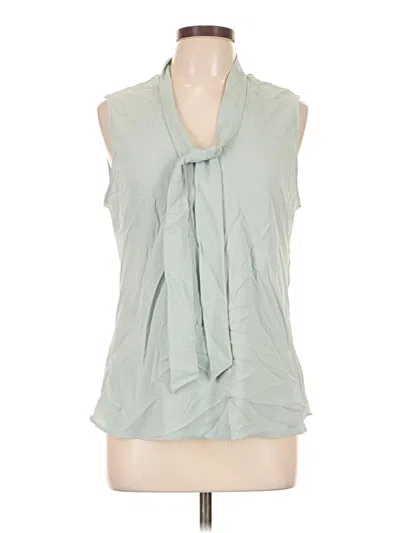 Pre-owned Kasper Sleeveless Blouse In Green