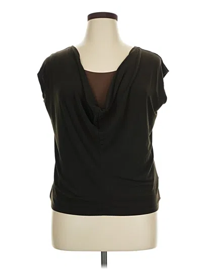 Pre-owned Kasper Sleeveless Blouse In Green