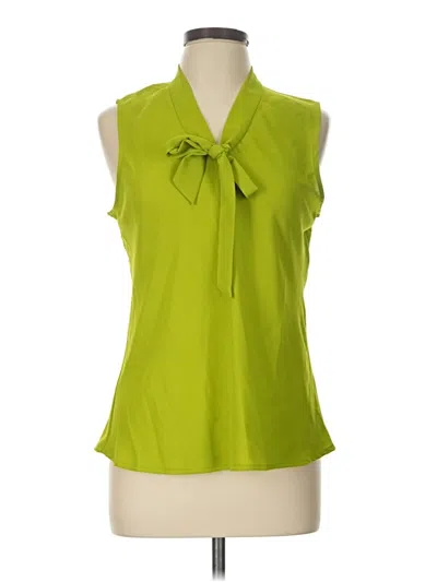 Pre-owned Kasper Sleeveless Blouse In Green