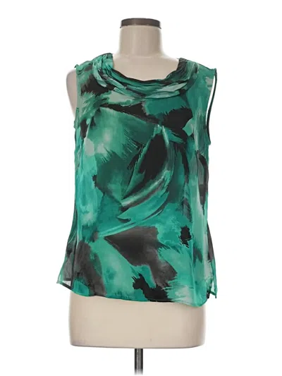 Pre-owned Kasper Sleeveless Blouse In Green
